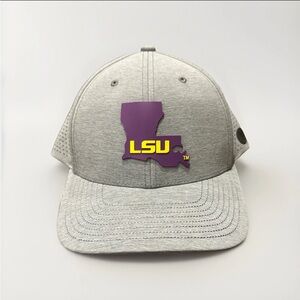 Branded Bills ELITE LSU "LSU Purple State" Elite Curved Performance Hat Cap
